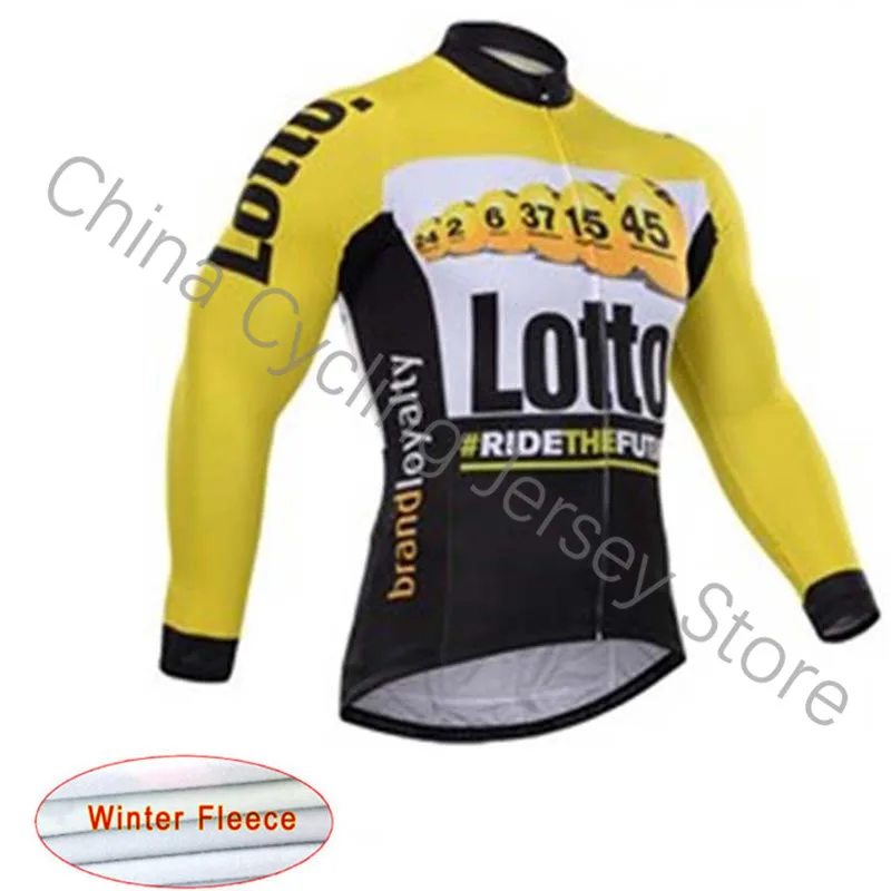 

LOTTO winter cycling jersey MTB Pro team Racing Bicycle long sleeve Thermal Fleece cycling clothing Ropa Ciclismo Hombre E3