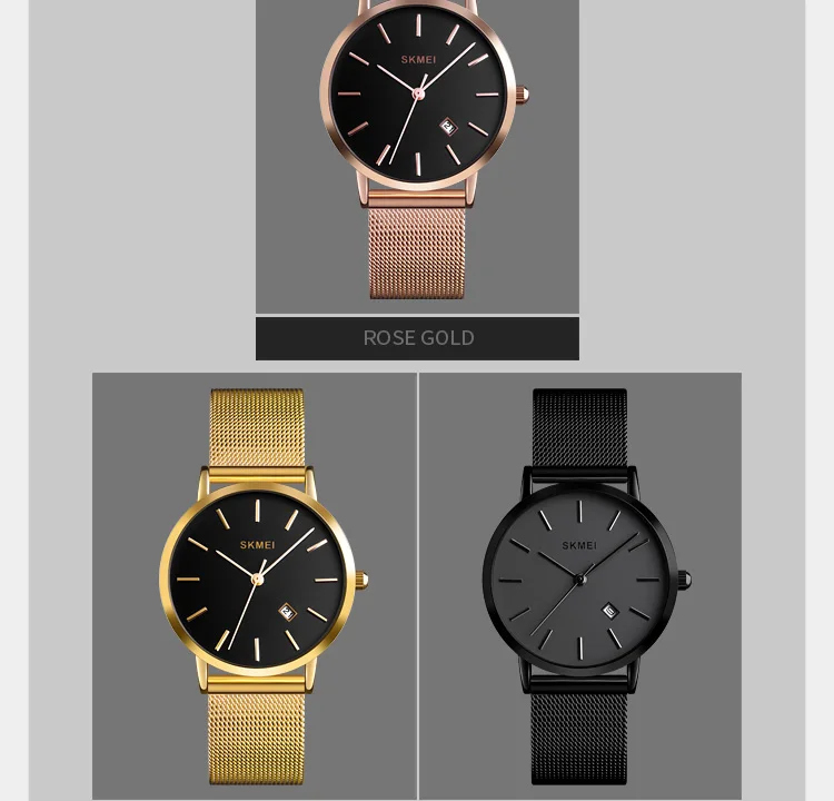 Skmei Fashion Women Watch Casual Quartz Wristwatches Simple Style 3bar  Waterproof Stainless Steel Watchband Reloj Mujer 1530 - Quartz Wristwatches  - AliExpress