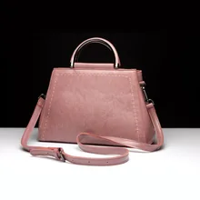 Echtes Leder-einkaufstasche Damen Leder Retro Koffer Frauen Messenger Bags Weiblichen Umhängetasche Kupplung frauen Handtaschen Schulter
