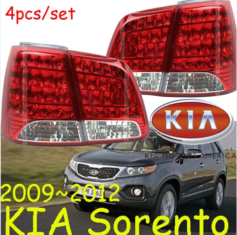 Sorento задний светильник, светодиодный, внедорожник, 2009~ 2012,! 4 шт./компл., Sorento задний светильник, Ceed, Sorento, cerato, SportageR - Цвет: 2009 to 2012 Sorento