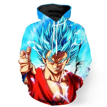 

Anime Dragon Ball Z Hooded Sweatshirts Goku 3D Hoodies Pullovers Men Women Outerwear Cosplay Costumes 8 Style Long Sleeve