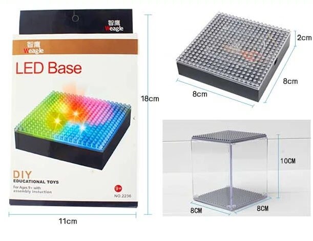 Factory Weagle NanoBlocks LED Base Display Case Ba...