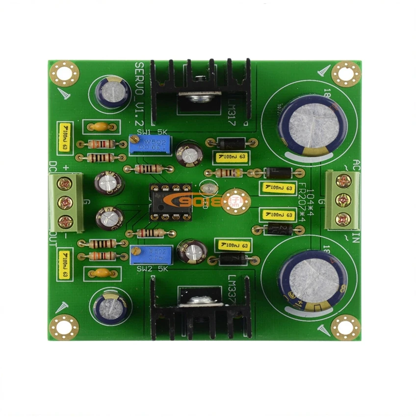 Cnikesin LM337 DC servo напряжения регулируемые стабилизированный источник питания платы
