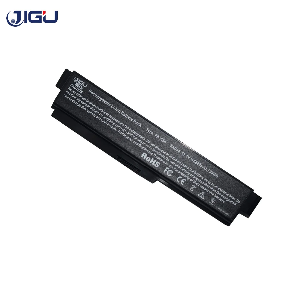 JIGU 12 ячеек Аккумулятор для ноутбука Toshiba Satellite Pro 3000 C650 C660 L510 L600 L630 L640 L650 L670 PS300C T110 T130