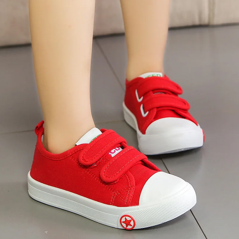 

4 Colors 2019 Children Shoes Girls Boys Candy Color Toddler Canvas First Walkers Comfor Kid Casual Shoes Sneakers 1-12 years old
