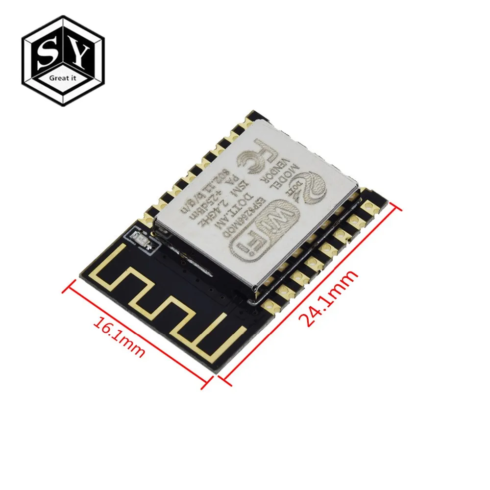 1 шт. отличная это версия 1 шт. ESP-12F ESP-12E ESP8266 удаленный последовательный порт wifi беспроводной модуль - Цвет: ESP-12F