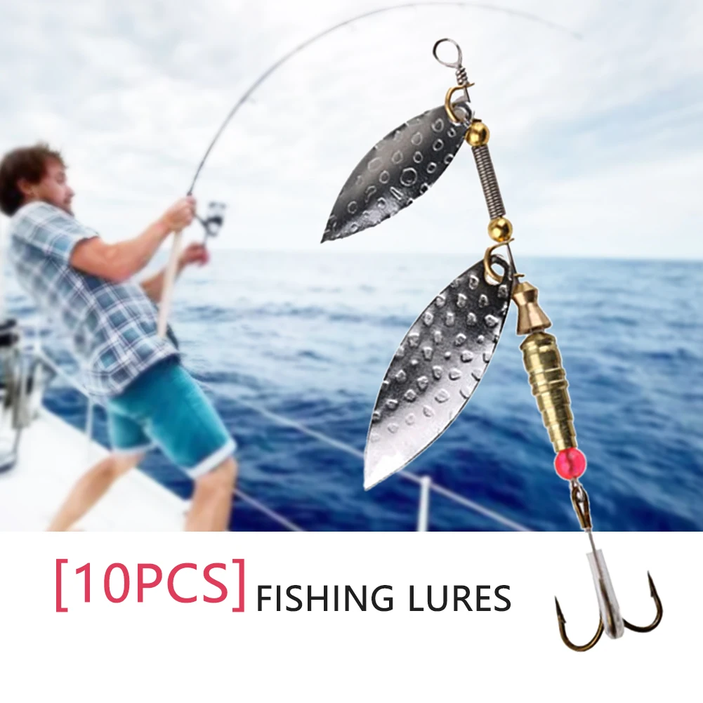 

Life-like Tackle Outdoor Spinner Bait Spoon Rotating For Trout Bright Colors Fishing Lure Durable Pratical Metal Sequins