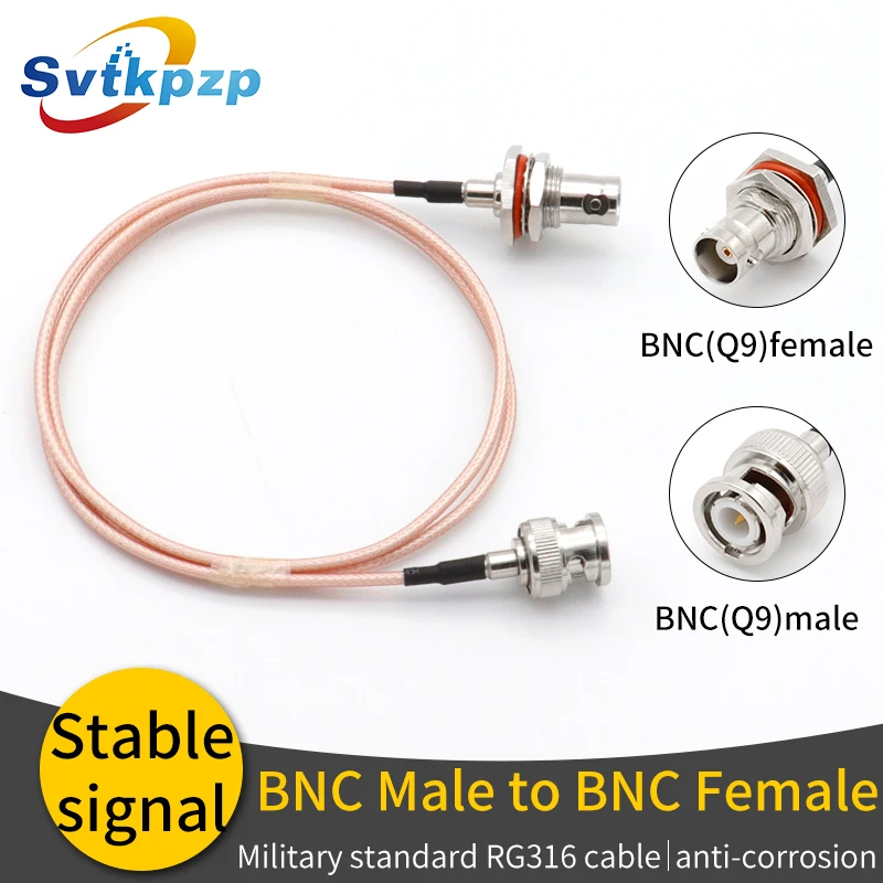 

BNC(Q9) Wireless Microphone Cable BNC Male to Female Extension RF Coaxial Cable for Universal Microphone Antenna