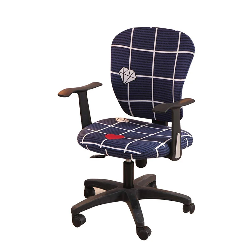 Спандекс чехол на компьютерное кресло эластичный тканевый чехол для подлокотника кресла чехол для компьютерного сиденья Съемный чехол для домашнего кресла - Цвет: Color 14