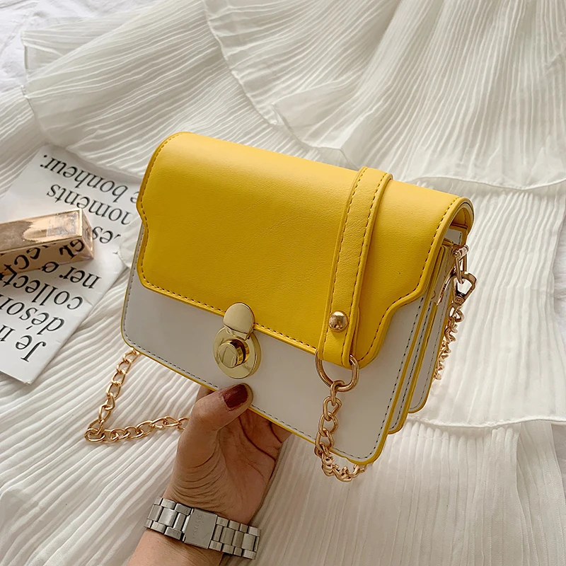 Yellow Women Bags Small Ladies Hand Bag Handbags Women Famous Brands Summer Female Crossbody Bags for Girls 2019 Clutch Purse