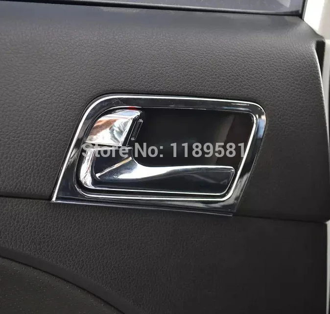 Для KIA K5 2014 2015 АБС пластик хромированная внутри Накладка на внутреннюю дверную