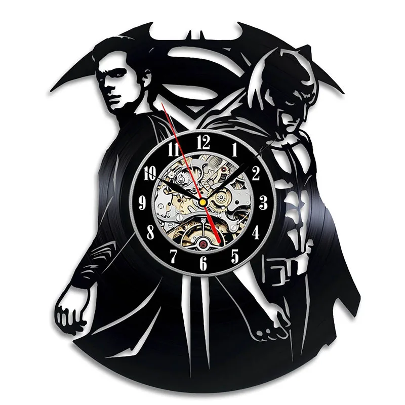 

Batman Super Heros cosplay Marvel Wall clock Toys the Amazing Venom Figures Superhero Collectible Party Accessories Gift 30CM