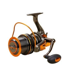 13+ 1BB большая игра длинная съемка для серфинга литая металлическая спиннинговая катушка соленая вода AT8000 9000 Передаточное отношение 4,6: 1 карповая рыбалка дальнее колесо