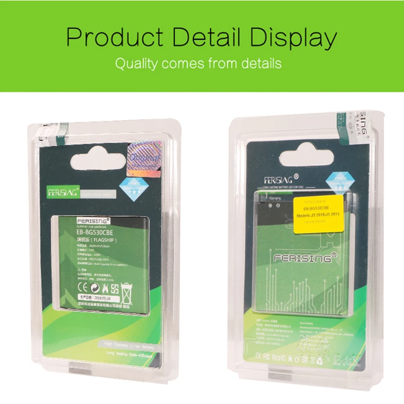 Зарядное устройство FERISING EB BG530CBE BG530CBU батарея для Samsung Galaxy J2 Prime Grand G530 G531 J500 J3 2016 J320