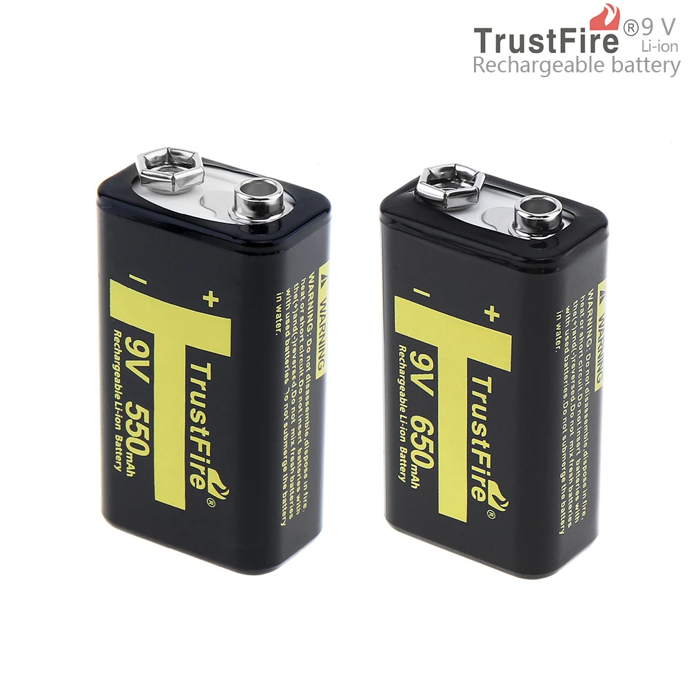 TrustFire 9V 6F22 550mAh/650mAh Rechargeable Battery for Multimeter
