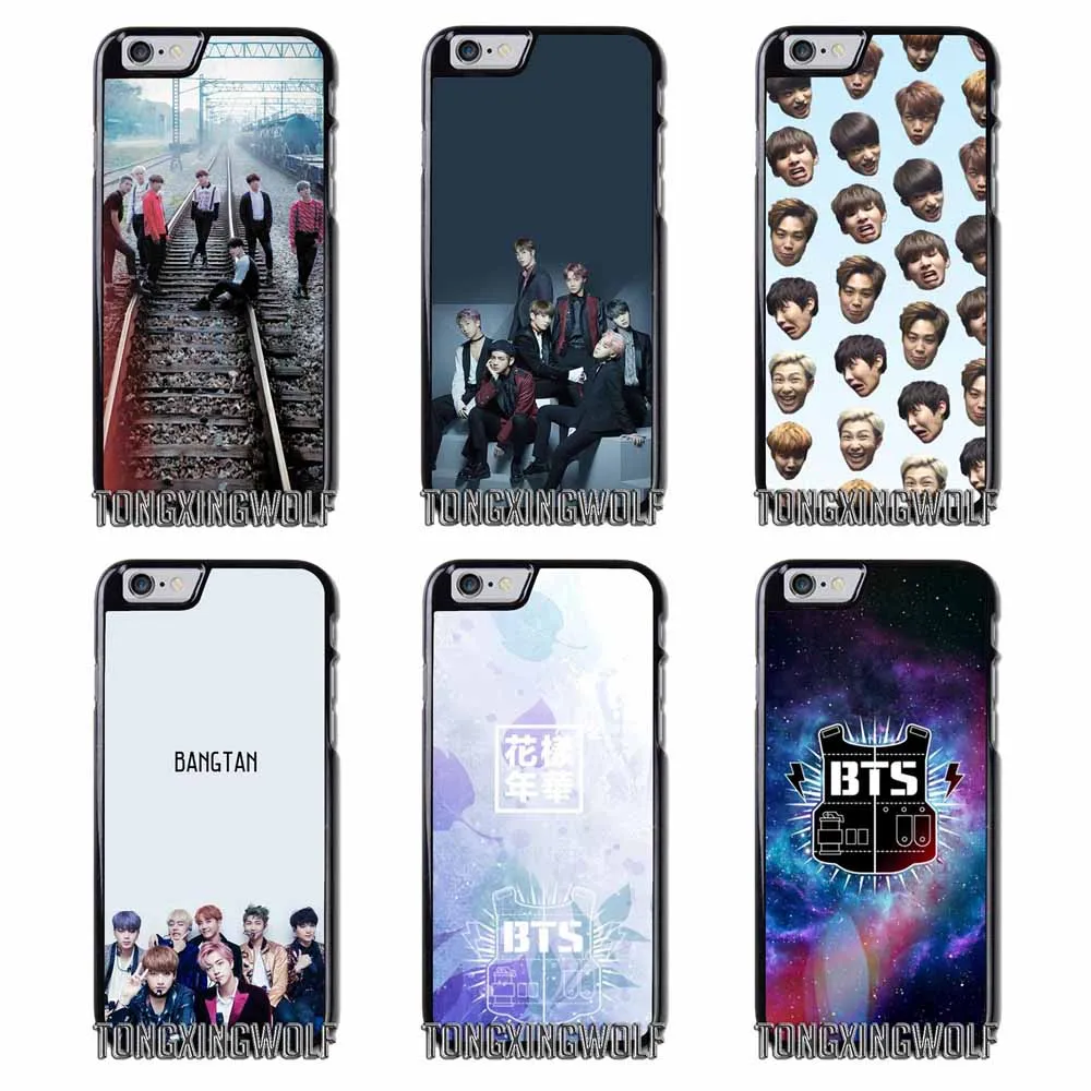 Bangtan мальчики БТС корейской чехол для samsung Примечание 2 3 S4 S5 мини S6 S7 край S8 S9 iPhone 4 4S