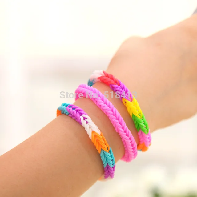 Diy Handmade toy Beaded Couples Weaving Personality Rubber Band Color Ms Girlfriends Hair Rope Multilayer Hand String Girl Toys 3