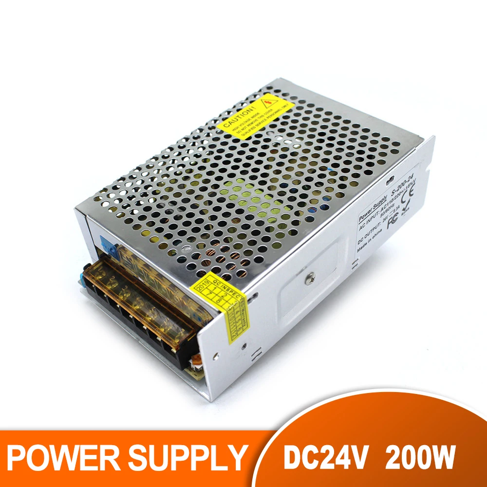 Один выход импульсный источник питания DC24V 8.3A 200 W преобразователь драйвера освещения 110 V 220 V for SMPS для светодиодной ленты свет лампы