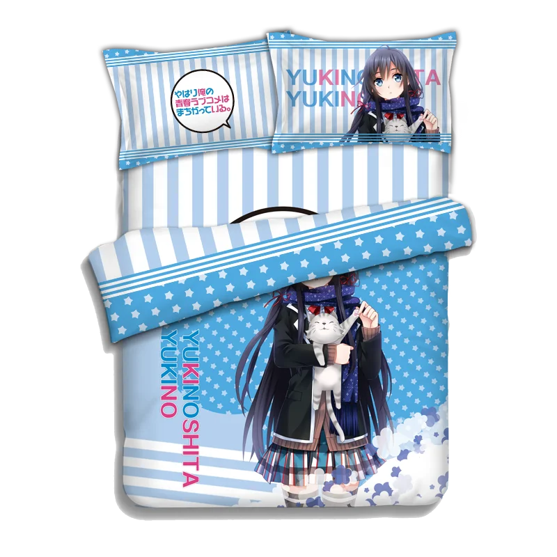 Anime Yukinoshita Yukino Yukipedia Nekopedia Bed sheets Bedding Sheet