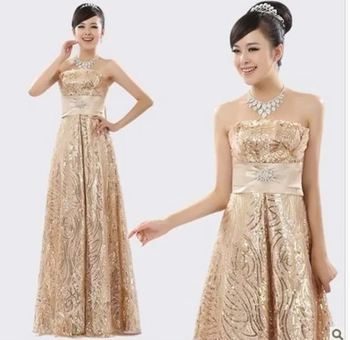 Grow sequins on chest a matron of honour wedding dresses | Свадьбы и торжества