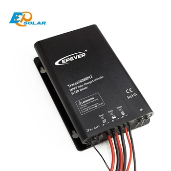 

EPSOLAR Tracer2606EPLI 10A 12V 24V MPPT Solar charge controller with Timer IP67 LED Driver programmed app EPEVER