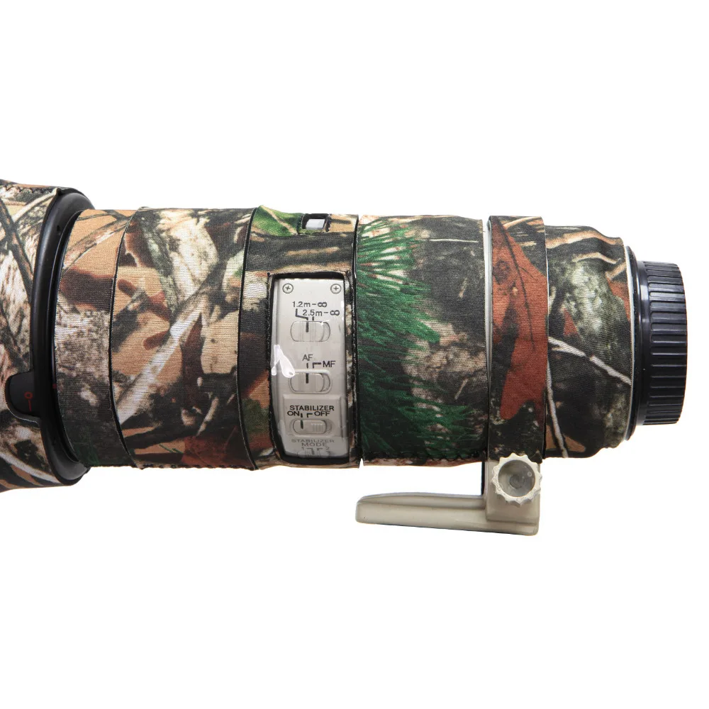 Rain Cover Protective Case For Canon 70-200F2.8ISII Rubber Waterproof Camouflage Color Camera Lens Protective Coat Cover (8)