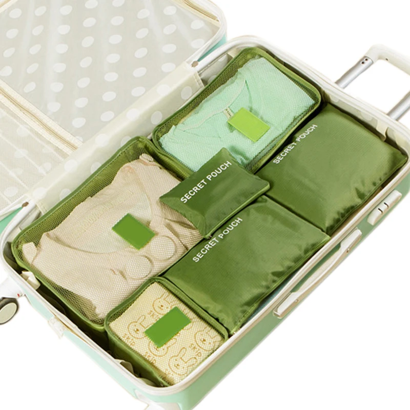 

Hot Sale 6PCs/Set Travel Bag Unisex Clothes Luggage Storage Bags Set Travel Accessories Luggage Organizer Portable Storage Bag