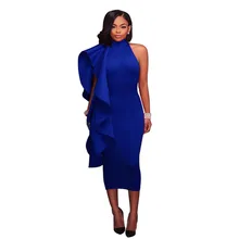 

2018 New Style Spring fashion Dress Women Sexy Sleeveless Patchwork Ruffles Bodycon Vestidos Celebrity Party Dress for women