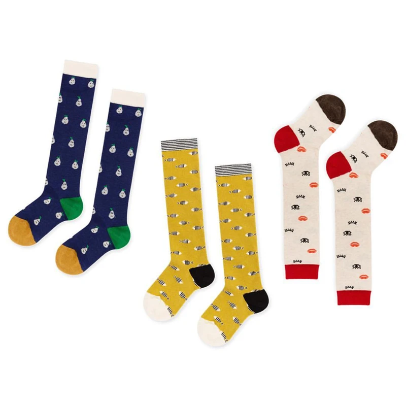 2017 New BOBO CHOSES Kids Tube Socks Baby Cotton Floor Socks Middle
