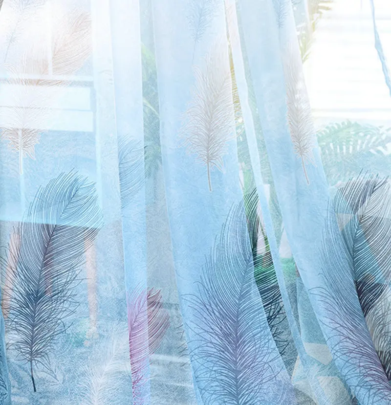 Blue tulle