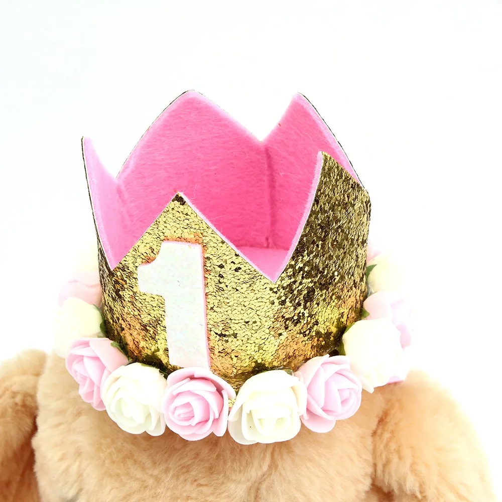 Birthday Crown Pet Hat for Dogs/Cats Party Letter Print Dog Cap for Puppy Kitten Cute Pet Headwears Decorative Pet Accessories