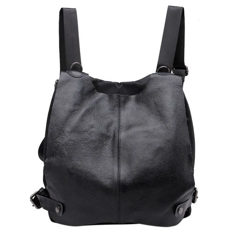

Casual Multifunctional Fashion Women Genuine Leather Oxford Backpack Preppy Style School Bags Casual Travel Bag For Women Girls