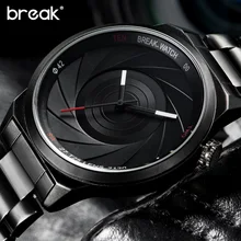 Break Unique Design Photographer Series Men Women Unisex Brand Wristwatches Sports Rubber Quartz Creative Casual Fashion
