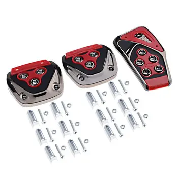 

Pads Brake Pedals Covers Accelerate Set Replacement Lightweight Performance Kits For Manual Car Universal