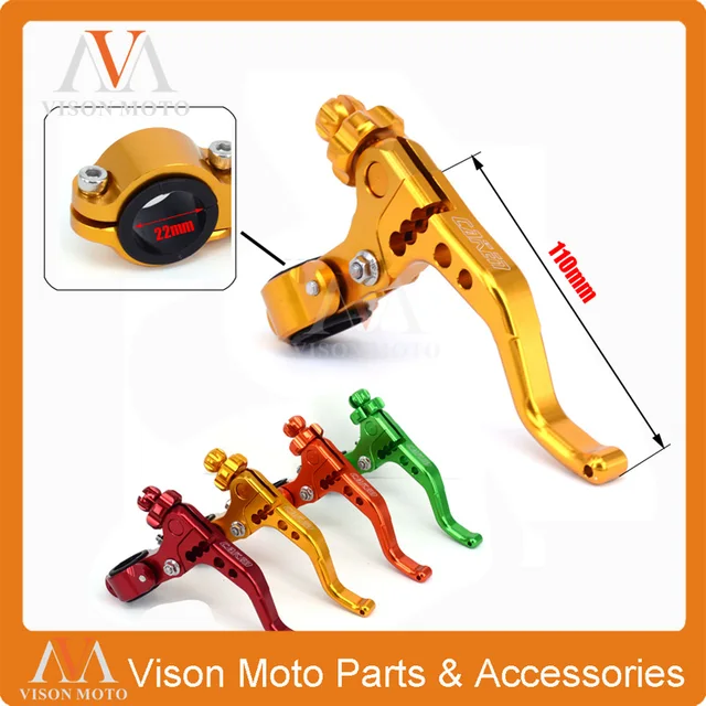 Billet Short MX Clutch Lever Perch 2 Fingers For Suzuki DRZ400 RM125 RM250 RMZ250 RMZ450 YZ250F