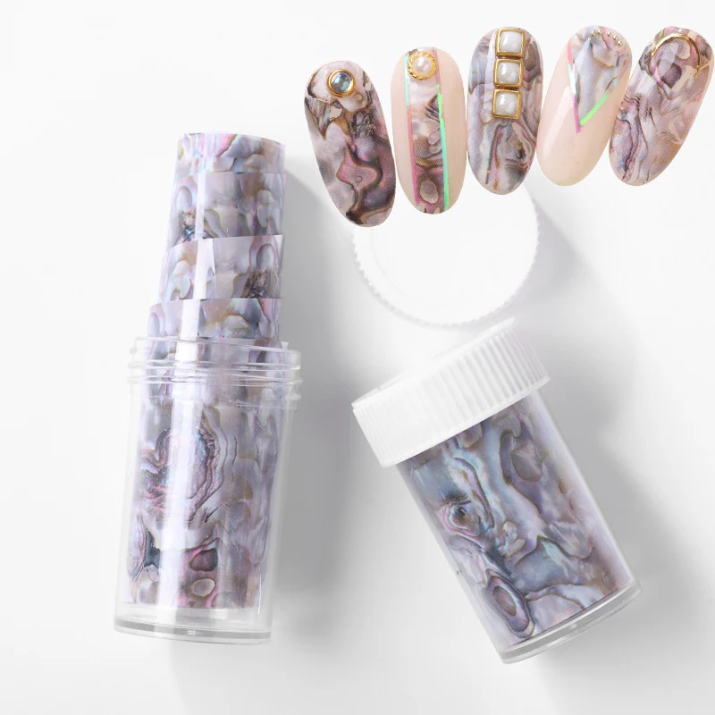 

Water Transfer Full Nail Stickers with Shell Starry Sky Patterns for Women SSwell