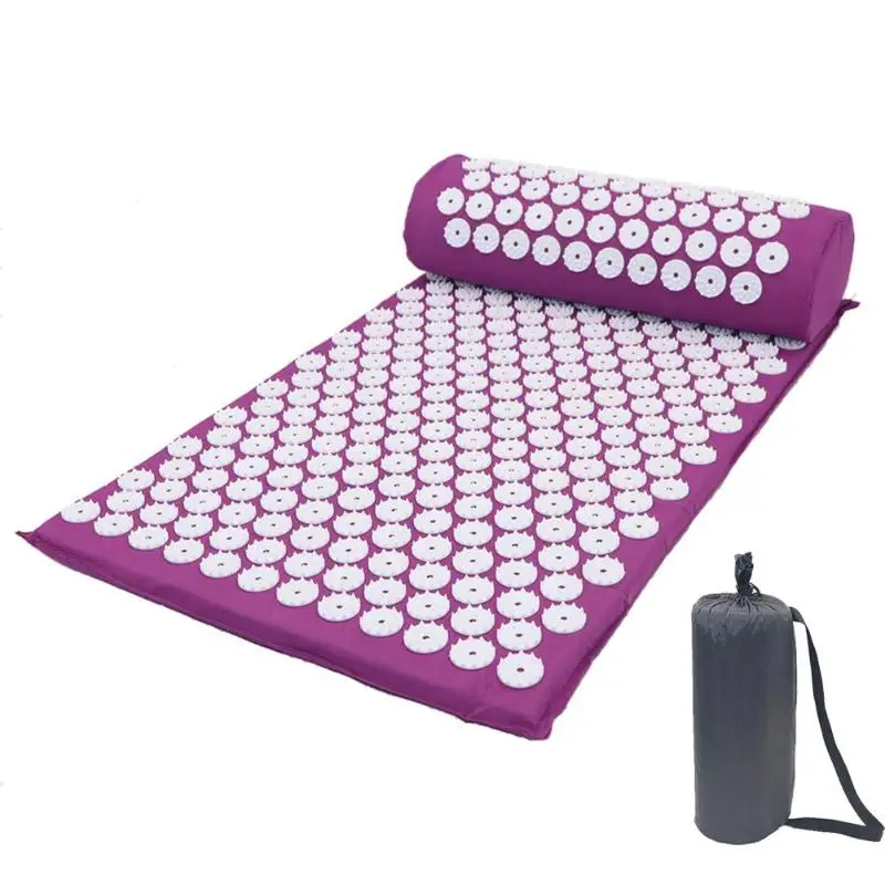 Massager Cushion Massage Yoga Mat Acupressure Relieve Stress Back Body Pain Spike Mat lotus Spike Massage and Relaxation