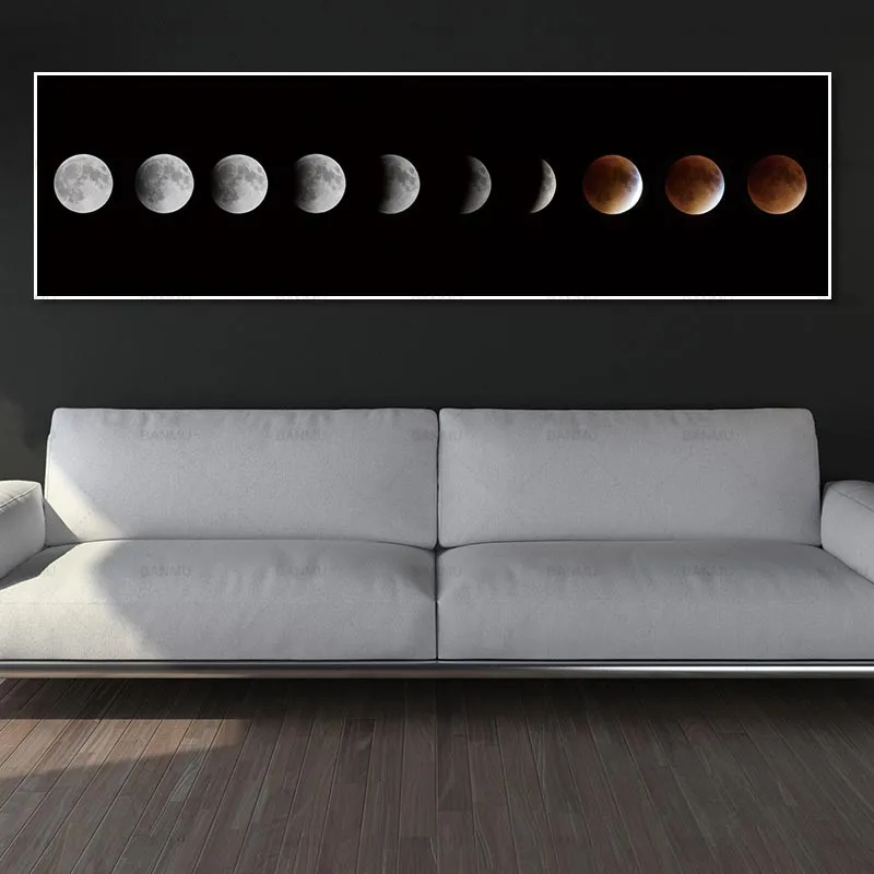 

wall art pictures art print moon canvas painting home decor print and poster no frame Painting decoration for living room