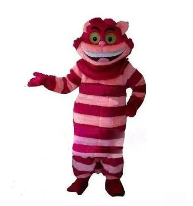 

Sale Alice in Wonderland Cheshire Cat Mascot Costume Suit Halloween Christmas Birthday Party Dress Costume Cheshire Cat Cartoon