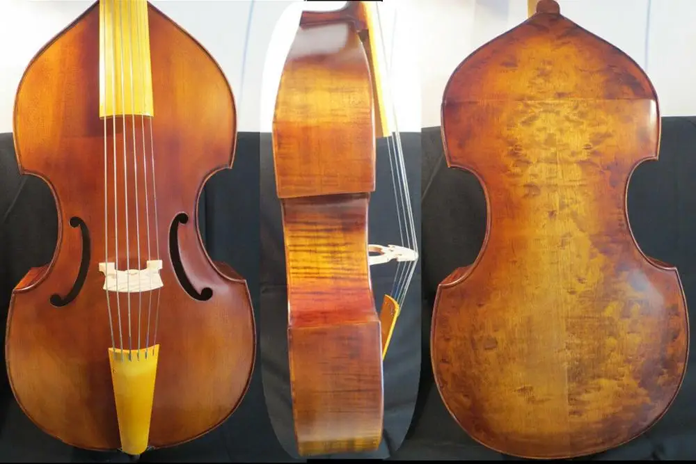 Твердая деревянная песня брена Маэстро 6 струн 2" viola da gamba коричневый цвет#13172