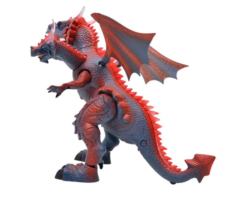 Educação Infantil Crianças Brinquedo Som Luz Dança História Controle Remoto Elétrica Andando Dinossauro Três Cabeça Dragão rc 13 Cheap Animais eletrônicos