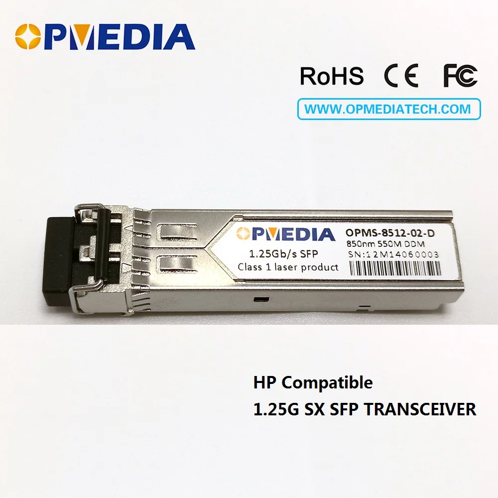 HP Compatible 1000BASE-SX,1.25G SFP transceiver,850nm 550m, optical module,LC connector,MMF,DDM,GLC-SX-MM,10pcs/lot acd sfp sx05 sfp 1000base sx lc mm 850nm ddm 550m