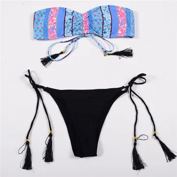 

2019 New Dropship Women Sexy Two Pieces Swimwear Cut Flower Swimsuit Tankini Beach Swimsuit Monokini #0215 A#487