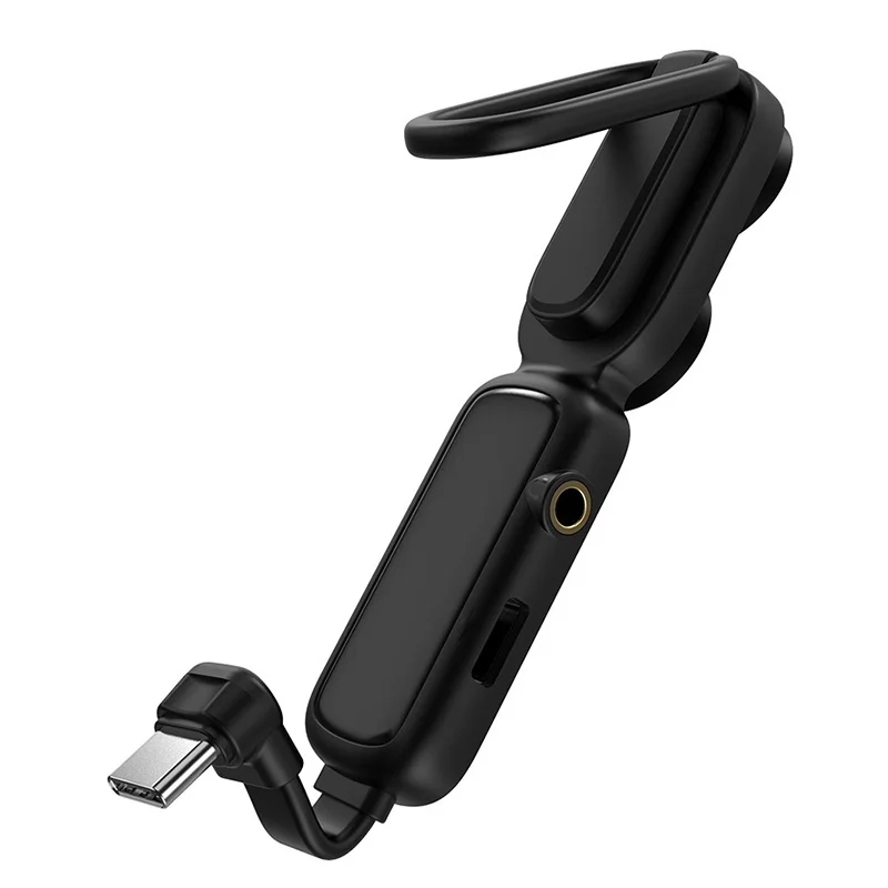 

2-in-1 Ring Buckle Charging Audio Adapter Type C To 3.5+type C Charging+Listening To Song+Bracket Double Sucker Audio Adapter