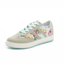 Women Casual Shoes New Arrival Fashion Lace-Up Ladies Sneakers Printed Casual Shoes Outdoor Breathable Sports Shoes SS64