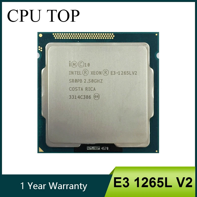 Четырехъядерный процессор Intel Xeon E3 1265L V2 2 50 ГГц 5 GT/s SR0PB LGA1155|intel xeon|lga1155 cpuxeon e3-1265l v2 |