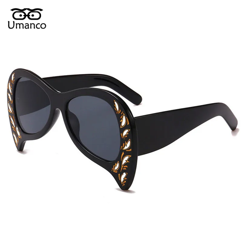 

Umanco Retro Personality Bat Sunglasses Women Men Vintage Fashion Punk Plastic Sun Glasses Wholesale Outdoor Oversized Shades