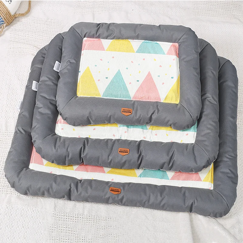 

Summer Breathable Cat Litter Dog Supplies Nest Pad Ice Silk Teddy Summer Mat Kennel Pet Supplies Three Sizes