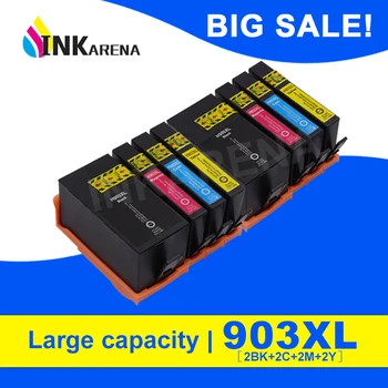 

INKARENA Color Full Ink Cartridges for HP 903 903XL 907 BK C M Y for HP Officejet Pro 6950 6960 6962 6963 6965 6966 Printer