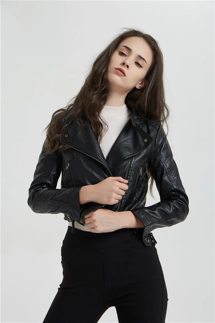 2019 новая мода осенне зимняя Дамская обувь черный Slim Fit искусственная кожаная